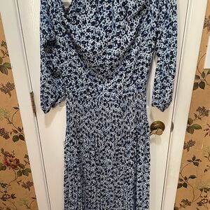 Elegant Floral Long Sleeve Dress